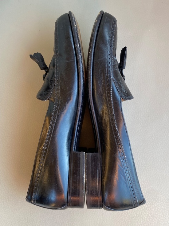 Bally Royce Tassel Loafers Black Leather Crocodile Embossed Dress Shoes 8.5M main image 4